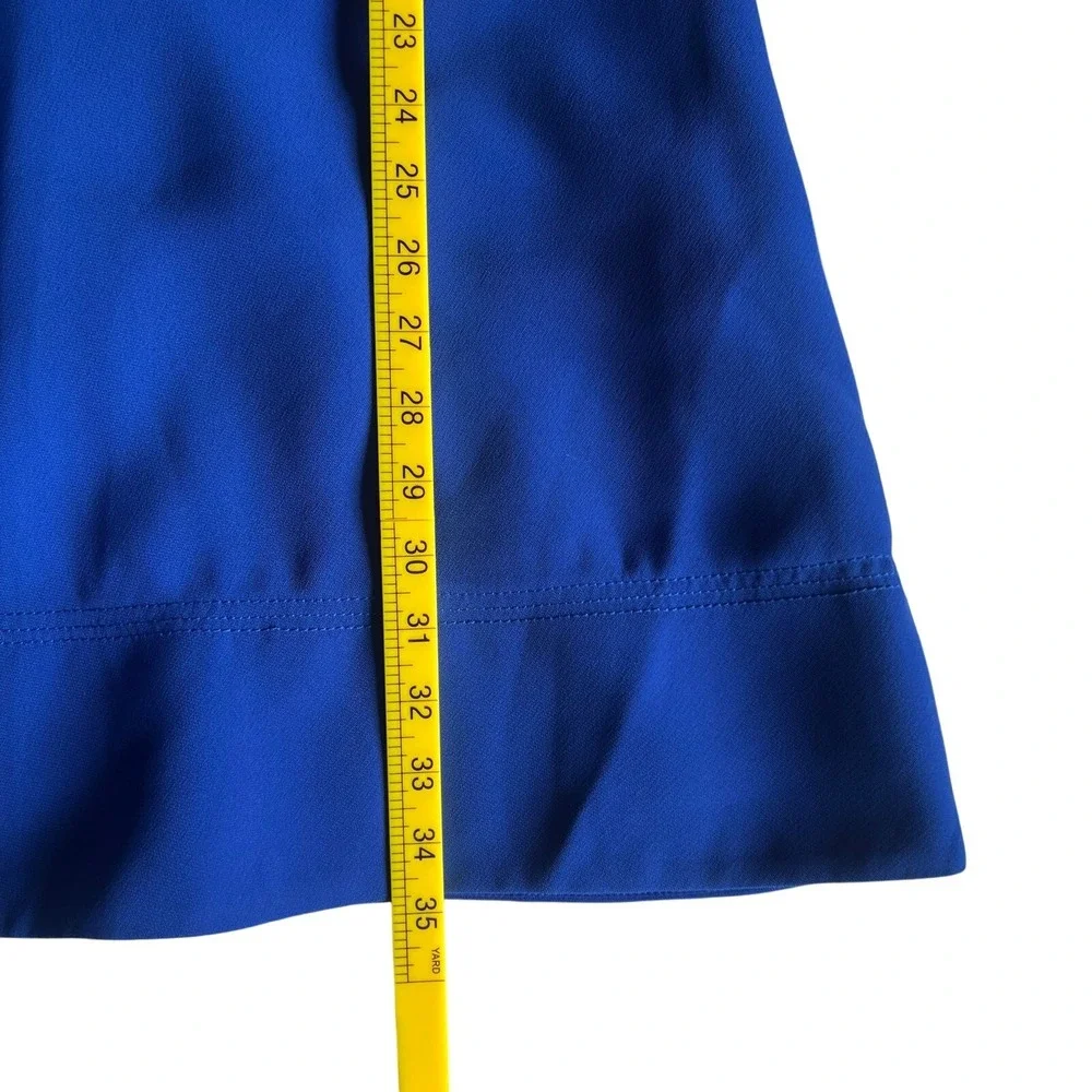 J.Crew Womens Royal Blue V-Neck Sleeveless Fit & Flare Dress E0068 Size 8 NWT